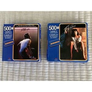 Set of 2 Blockbuster 80’s Movies Puzzles FLASHDANCER AND FOOTLOOSE